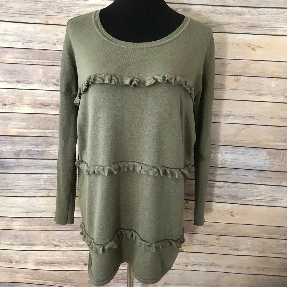 Solutions Ruffled Sweater
